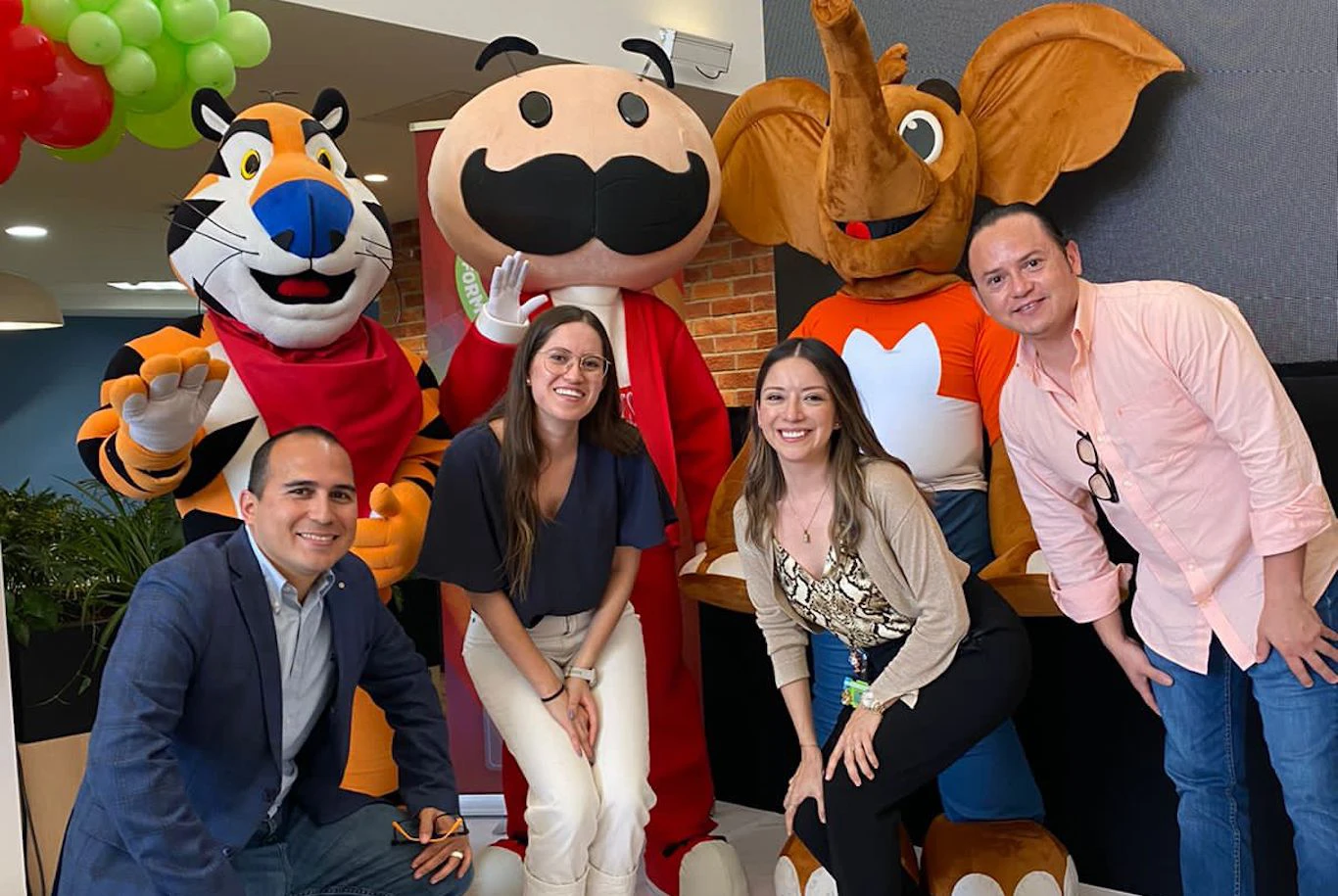 Latin America Business Unit with Brand Mascots