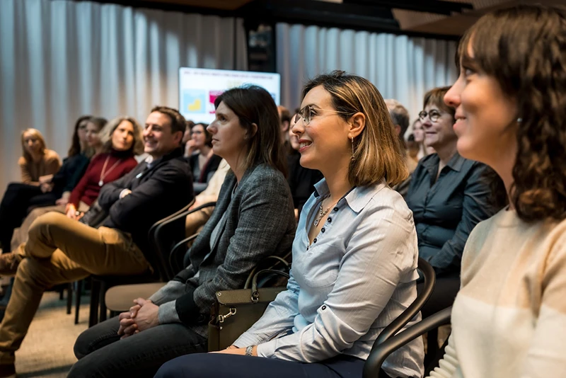 Kellanova France employees seated at a conference Mobile