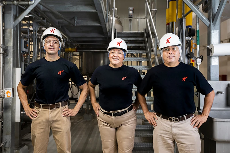 Kellanova Manufacturing Employees in Hard Hats